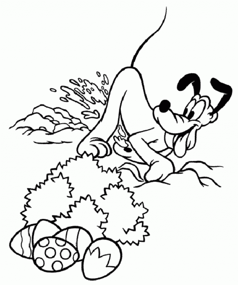 Plansa de colorat cu Pluto 46 41